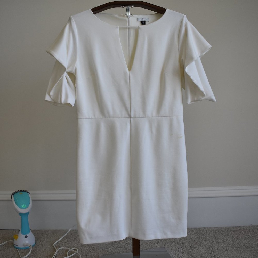 White Halston Dress